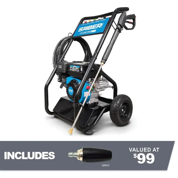 SABER 3000psi 7hp Petrol Pressure Washer SPW3000